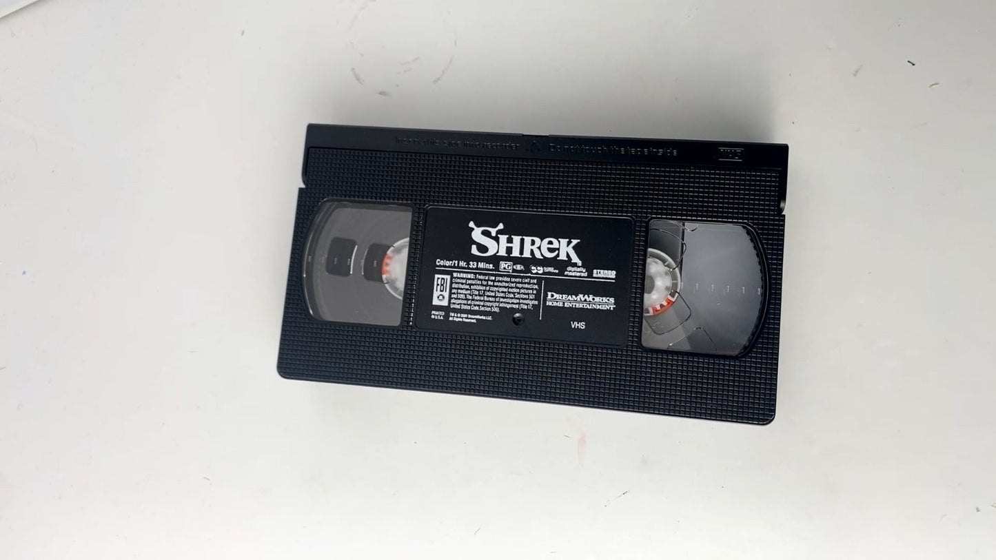 Shrek VHS 2001 Animated Fantasy Special Edition DreamWorks