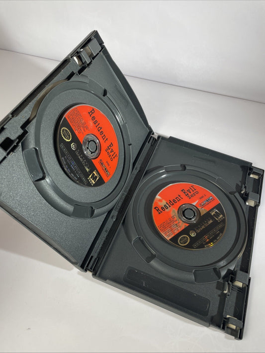 Resident Evil Zero (Nintendo GameCube, 2002) Blockbuster Case and 2 Discs