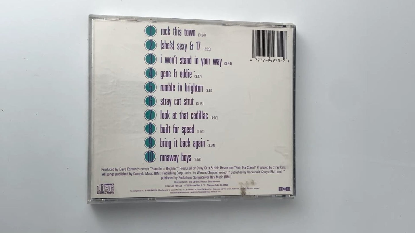 Stray Cats - Best of the Stray Cats CD 1990 Rockabilly EMI USA