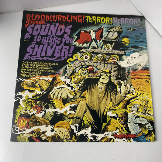 Vintage Sounds To Make You Shiver 12" Black Vinyl LP 1974 Pickwick Halloween