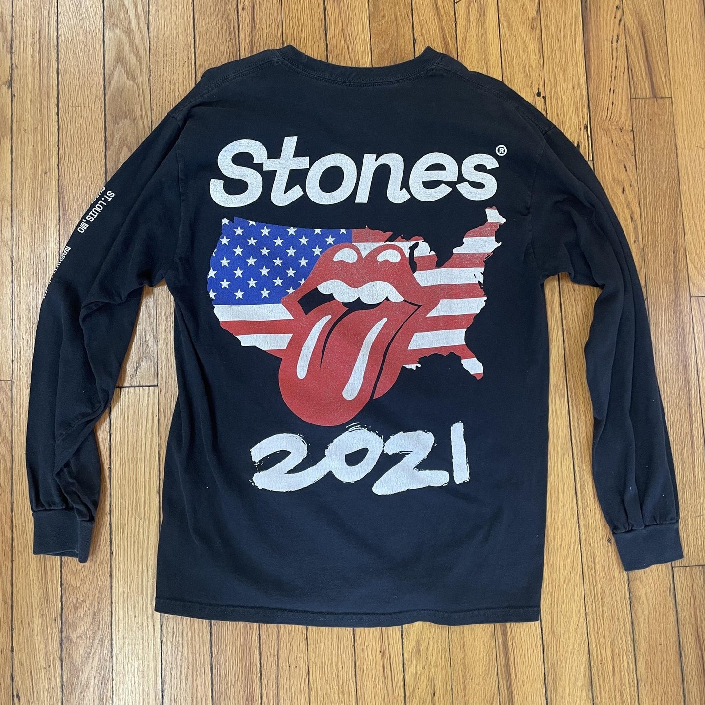 Rolling Stones Shirt Mens Large No Filter Tour 2021 Concert Band Rock Music