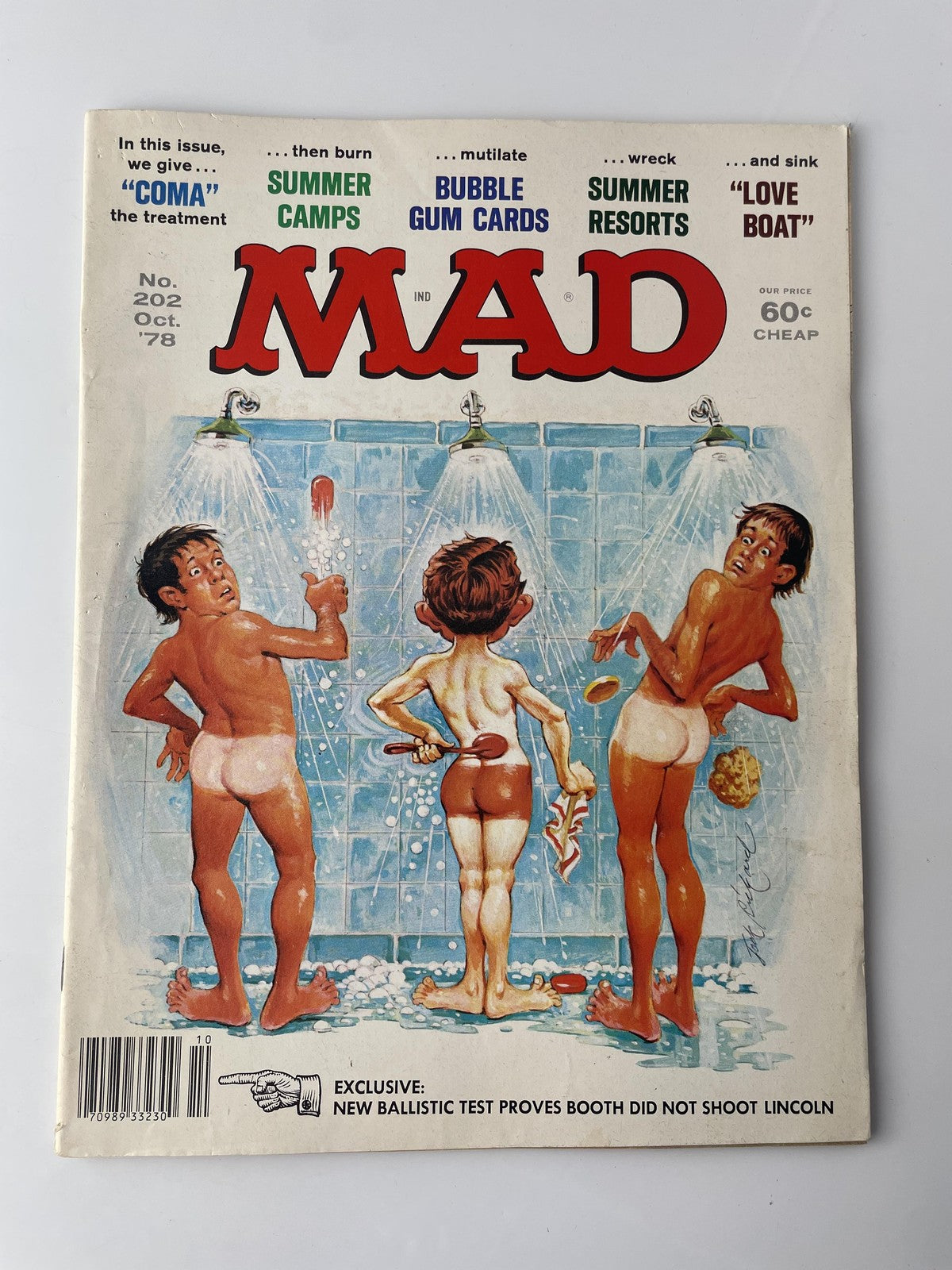 Vintage Mad Magazine No. 202 October 1978 Humor Satire Comic Alfred E Neuman