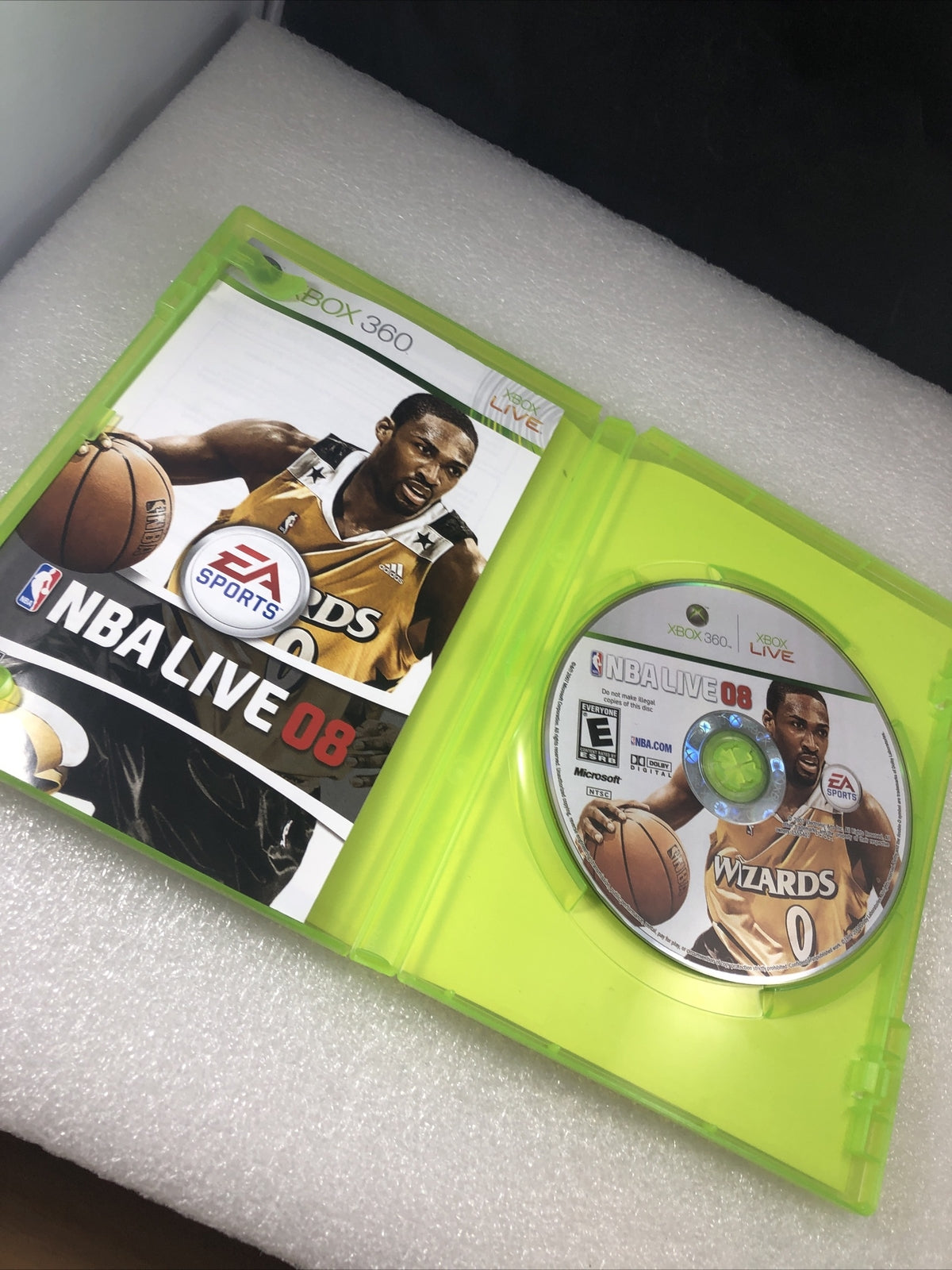 NBA Live 09 (Microsoft Xbox 360, 2008) Basketball Game Complete CIB good