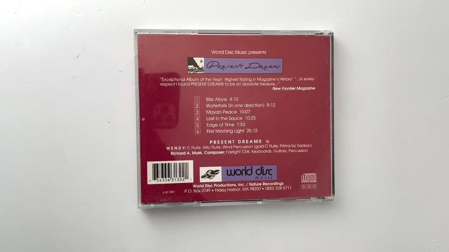 Richard A. Musk & Wendy - Present Dreams CD 1991 New Age World Disc