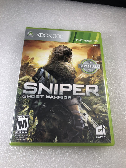 Sniper: Ghost Warrior (Microsoft Xbox 360, 2010) CIB Complete