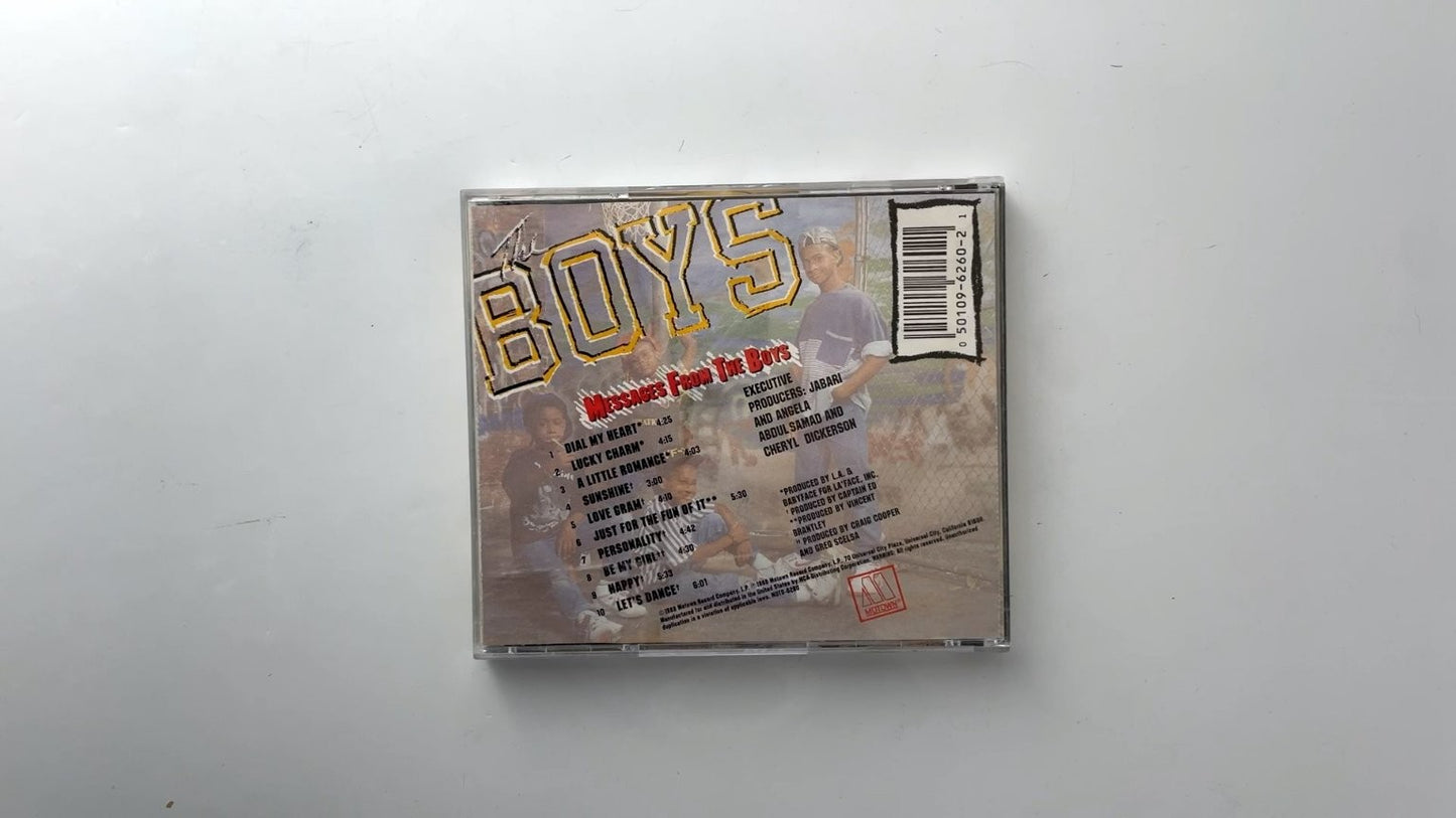 The Boys - Messages From The Boys CD 1988 Motown R&B Hip-Hop