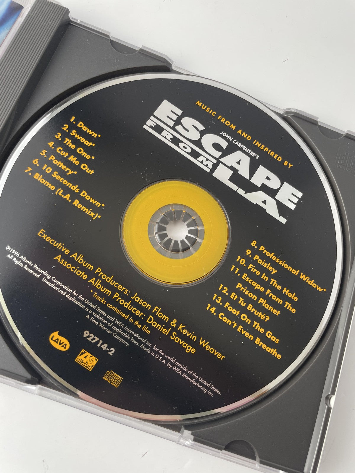 Vintage Escape from L.A. Soundtrack CD 1996 Tool Deftones White Zombie Tori Amos