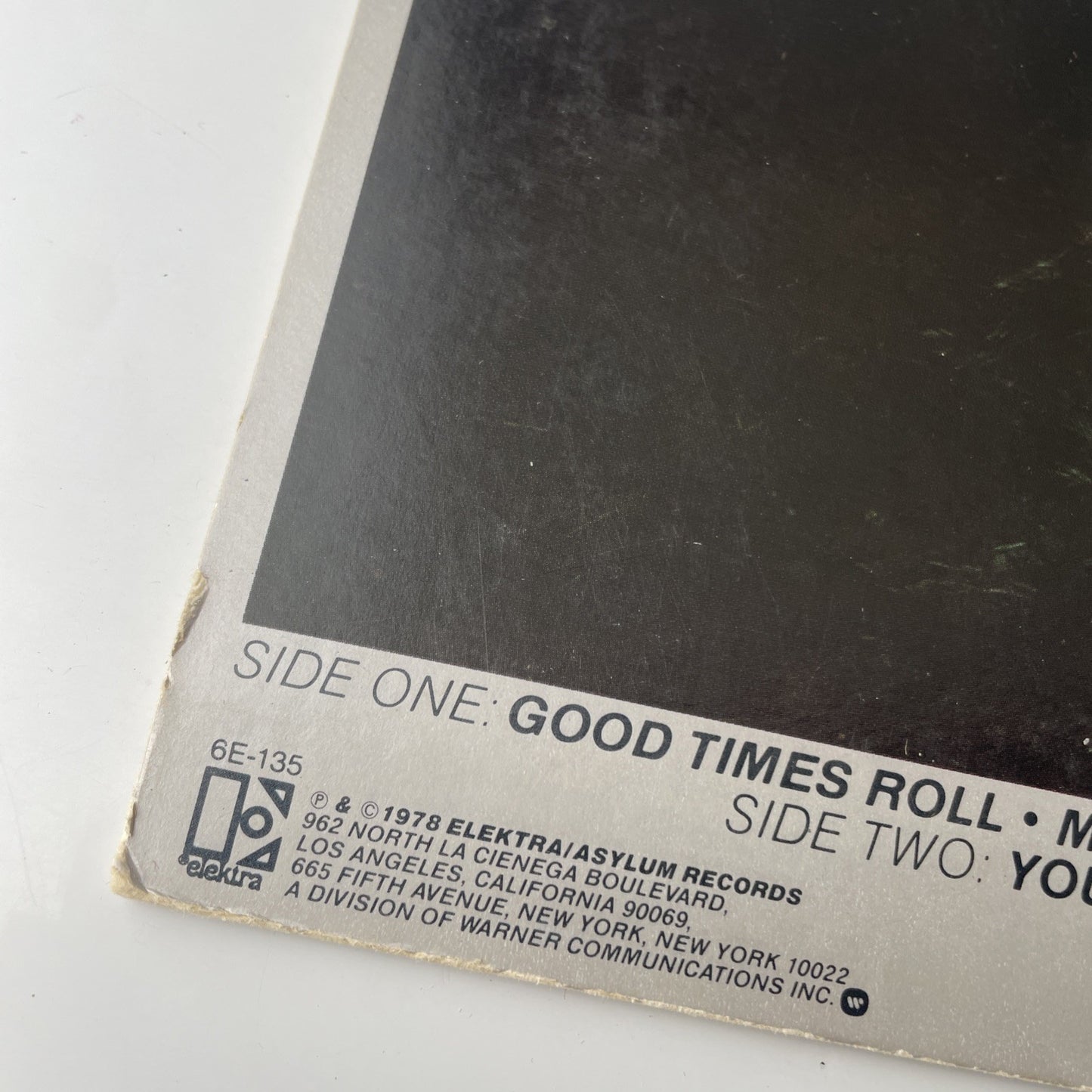 the cars 1978 s/t LP self titled orig new wave synth vinyl album elektra 6E-135!