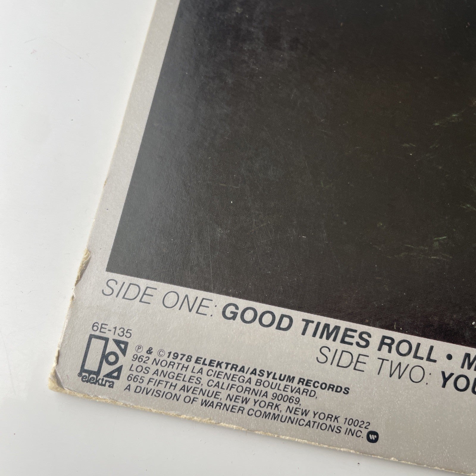 the cars 1978 s/t LP self titled orig new wave synth vinyl album elektra 6E-135!