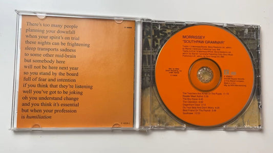 Morrissey - Southpaw Grammar CD 1995 Reprise Alternative Rock