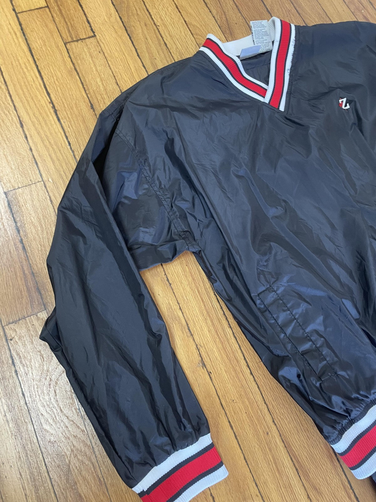 Vintage Jerzees Pullover Tracksuit Mens Medium Nylon Windbreaker Athletic 90s