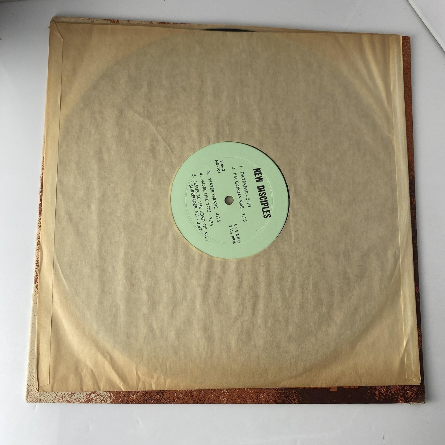 Vintage New Disciples Holding On 12" Black Vinyl LP Sound Christian Gospel