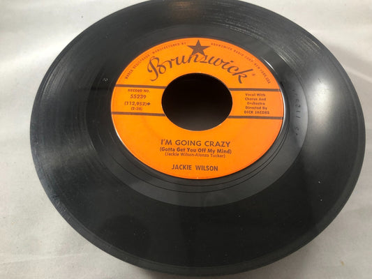 Jackie Wilson 45 RPM Brunswick Baby Workout  I’m Going Crazy 1963 G+