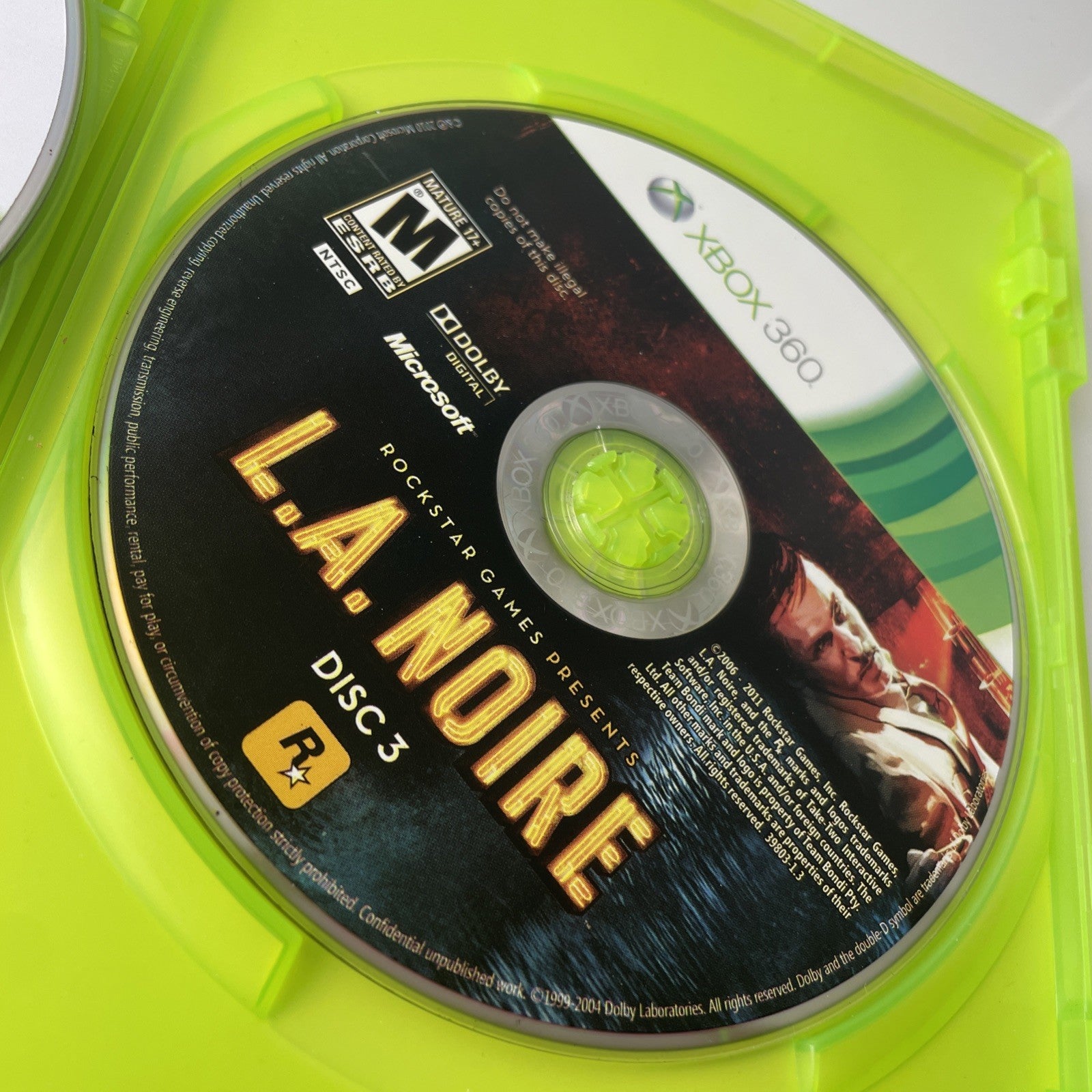 L.A. Noire (Xbox 360) White Label CIB COMPLETE & TESTED