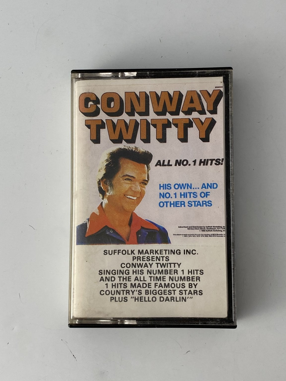 Conway Twitty All No. 1 Hits! Cassette 1985 Suffolk Marketing