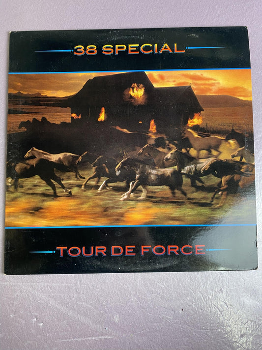 Vintage 1983 .38 Special Tour De Force 12in Black Vinyl LP Southern Rock Album