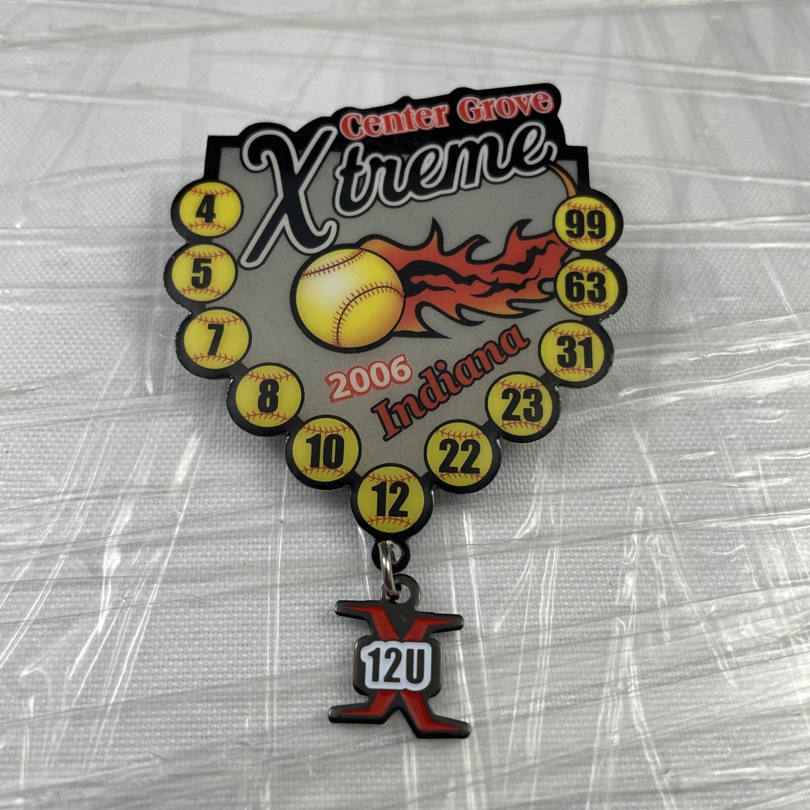 Xtreme Trading Pin 2006 Indiana Girls Fastpitch Softball 12U Center Grove Rare!