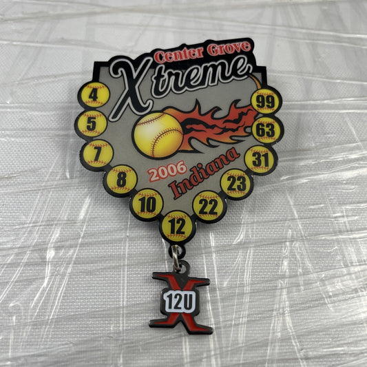 Xtreme Trading Pin 2006 Indiana Girls Fastpitch Softball 12U Center Grove Rare!