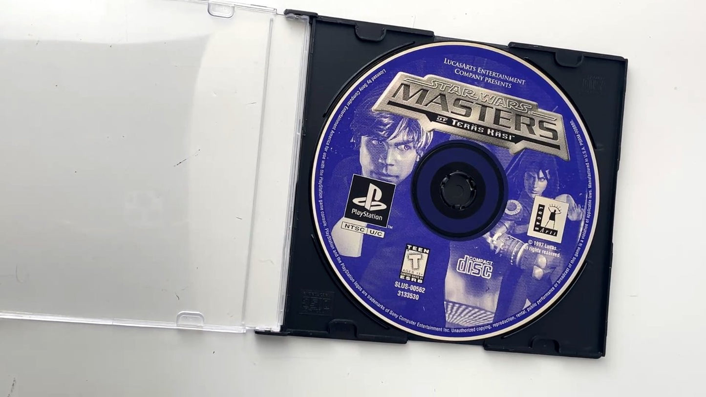 Star Wars Masters of Teräs Käsi PlayStation Video Game PS1 DISC ONLY