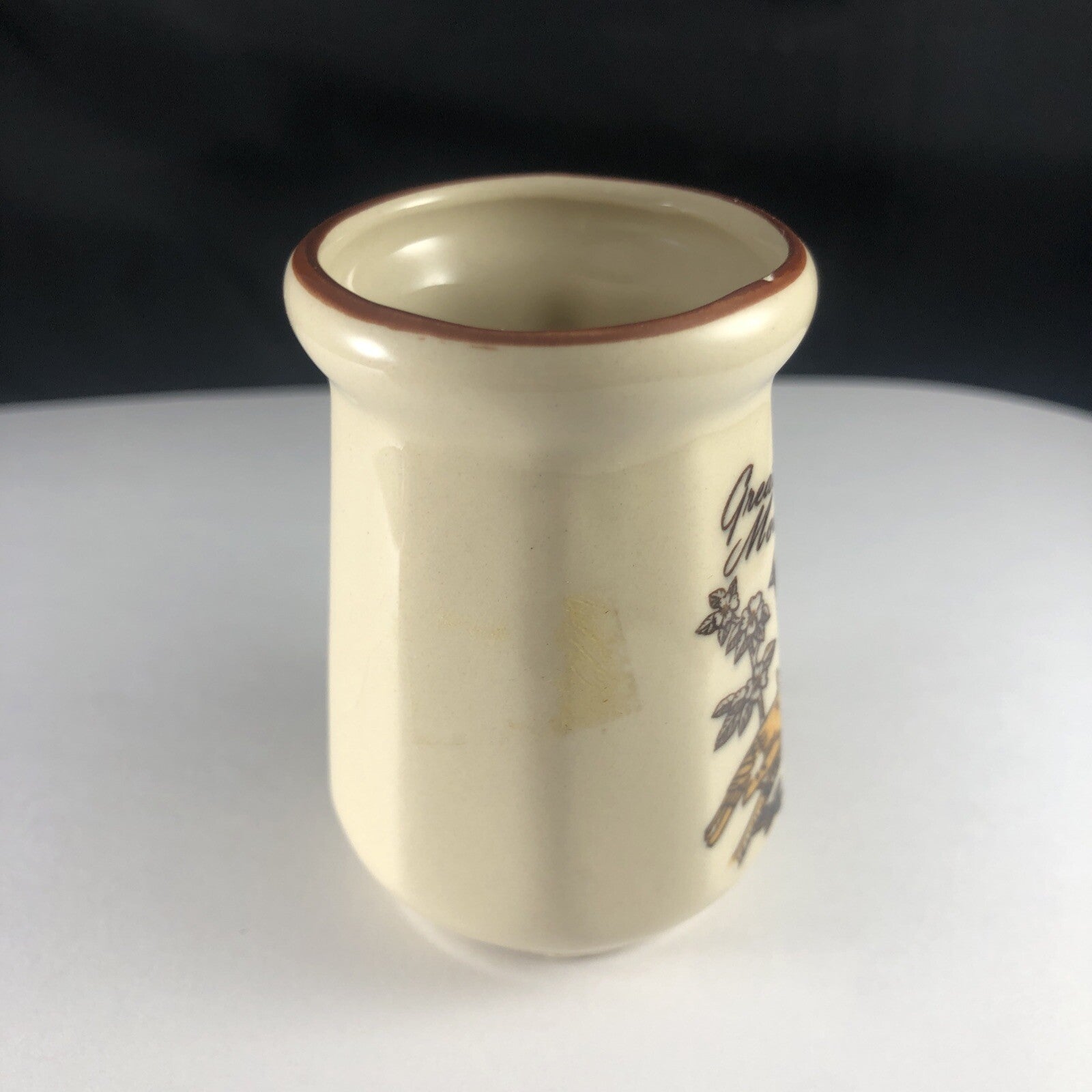 Vintage Ceramic Great Smoky Mountains Cardinal Birds Novelty Coffee Mug Cup