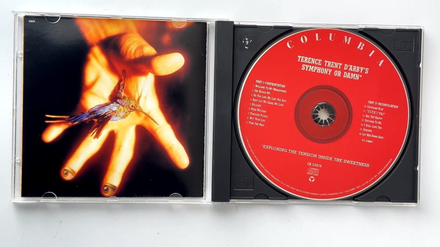 Terence Trent D'Arby's Symphony Or Damn CD 1993 Columbia Rock Soul