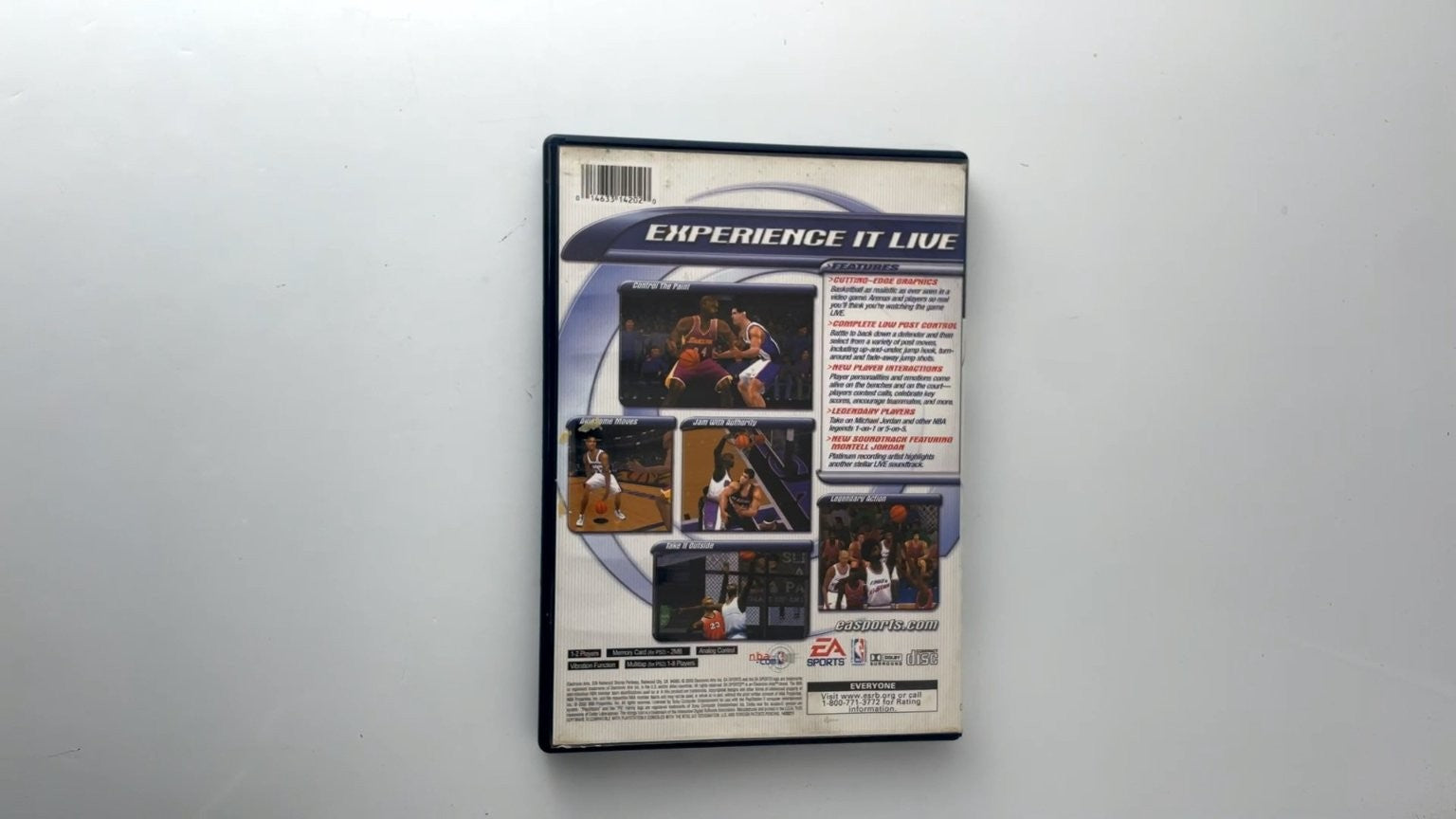 NBA Live 2001 PlayStation 2 Video Game Multiplayer EA Sports