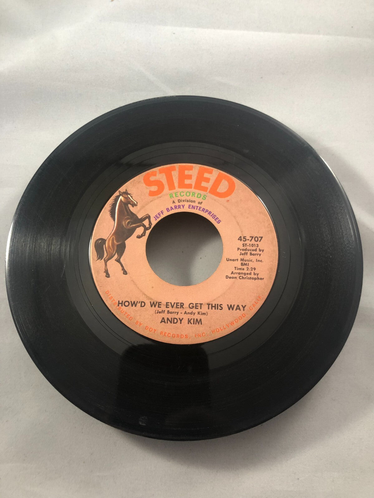 Andy Kim Are You Ever Coming Home How'd We Ever Get This Way 45 rpm Vinyl Record