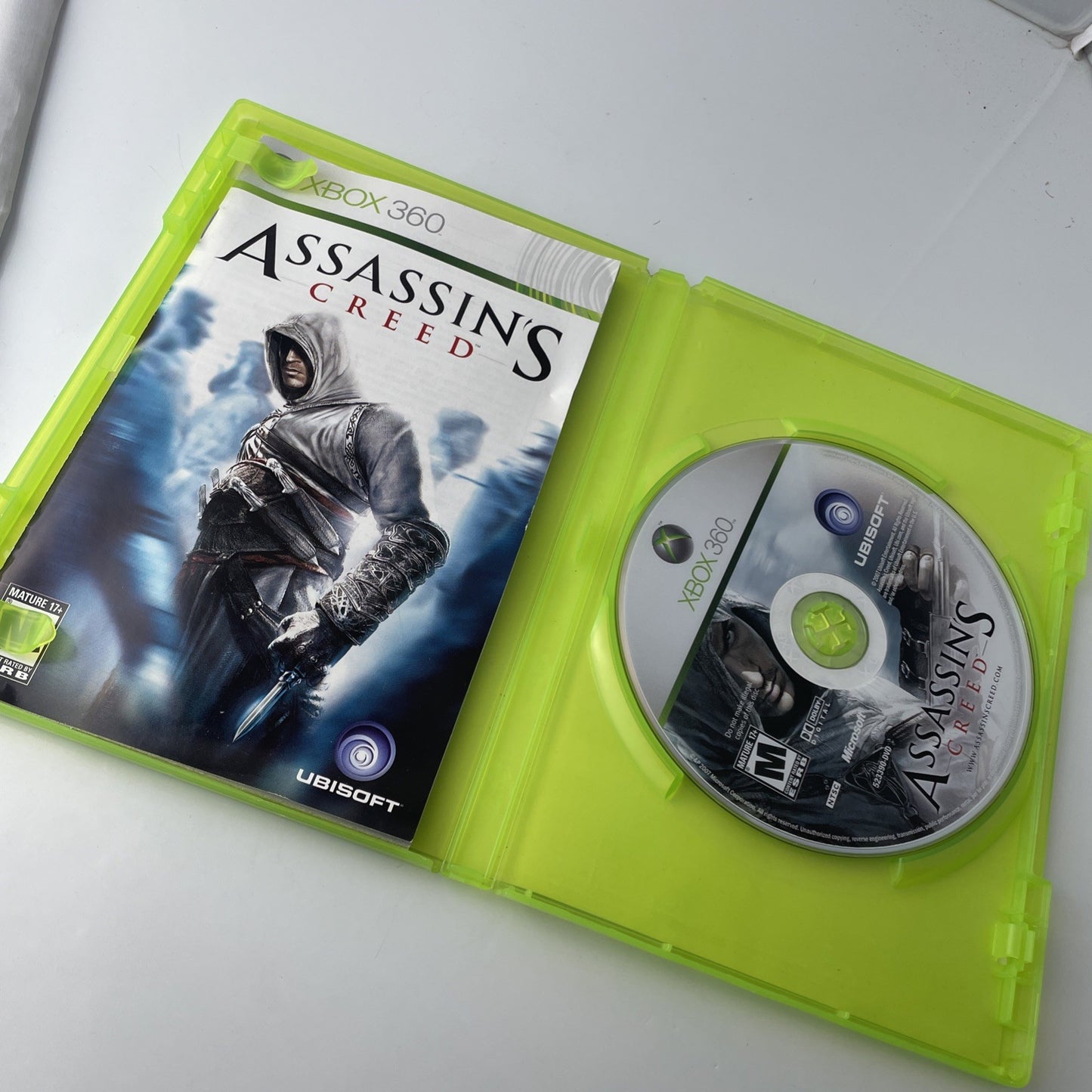 Assassin's Creed (Microsoft Xbox 360, 2007) Very Good Disc Cib