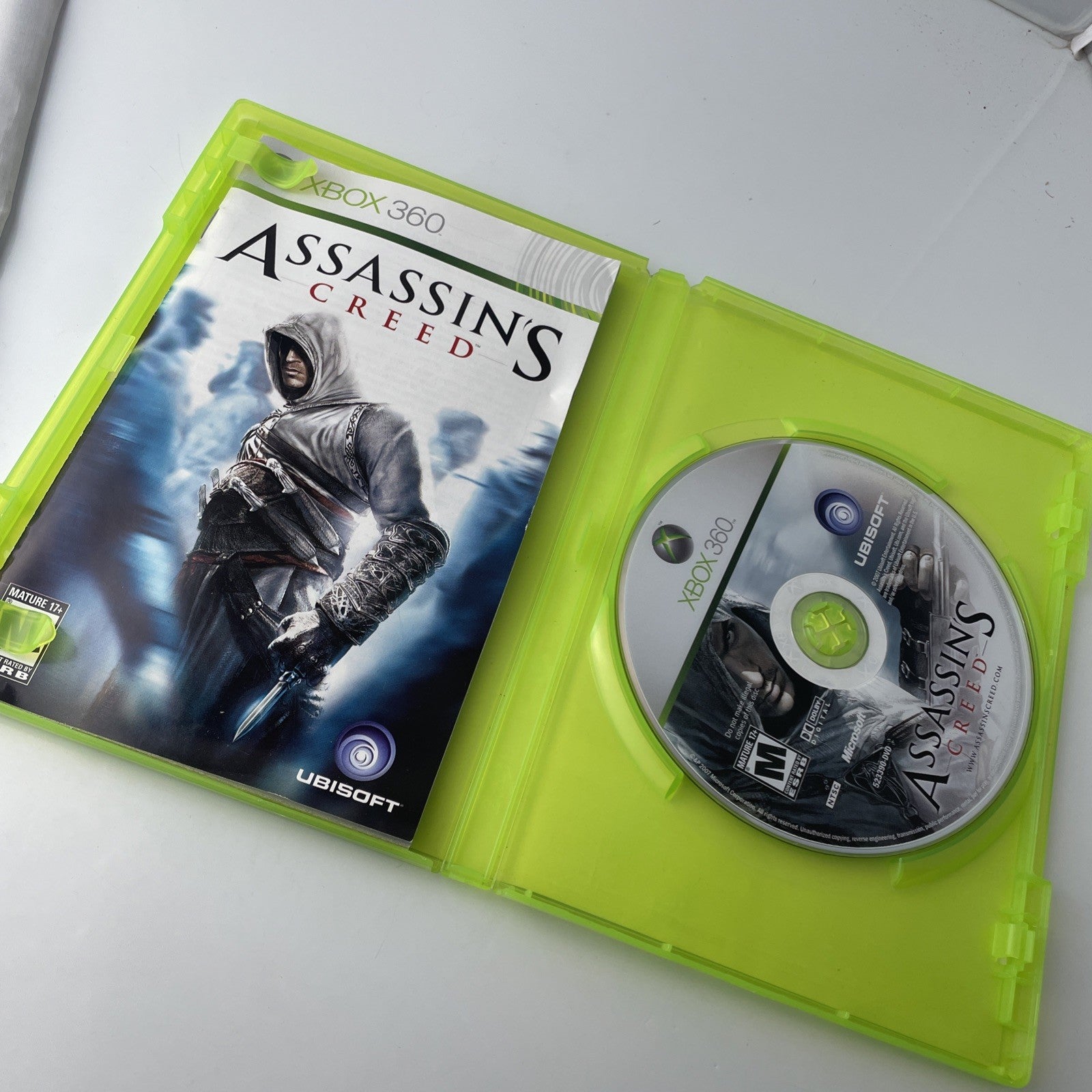 Assassin's Creed (Microsoft Xbox 360, 2007) Very Good Disc Cib