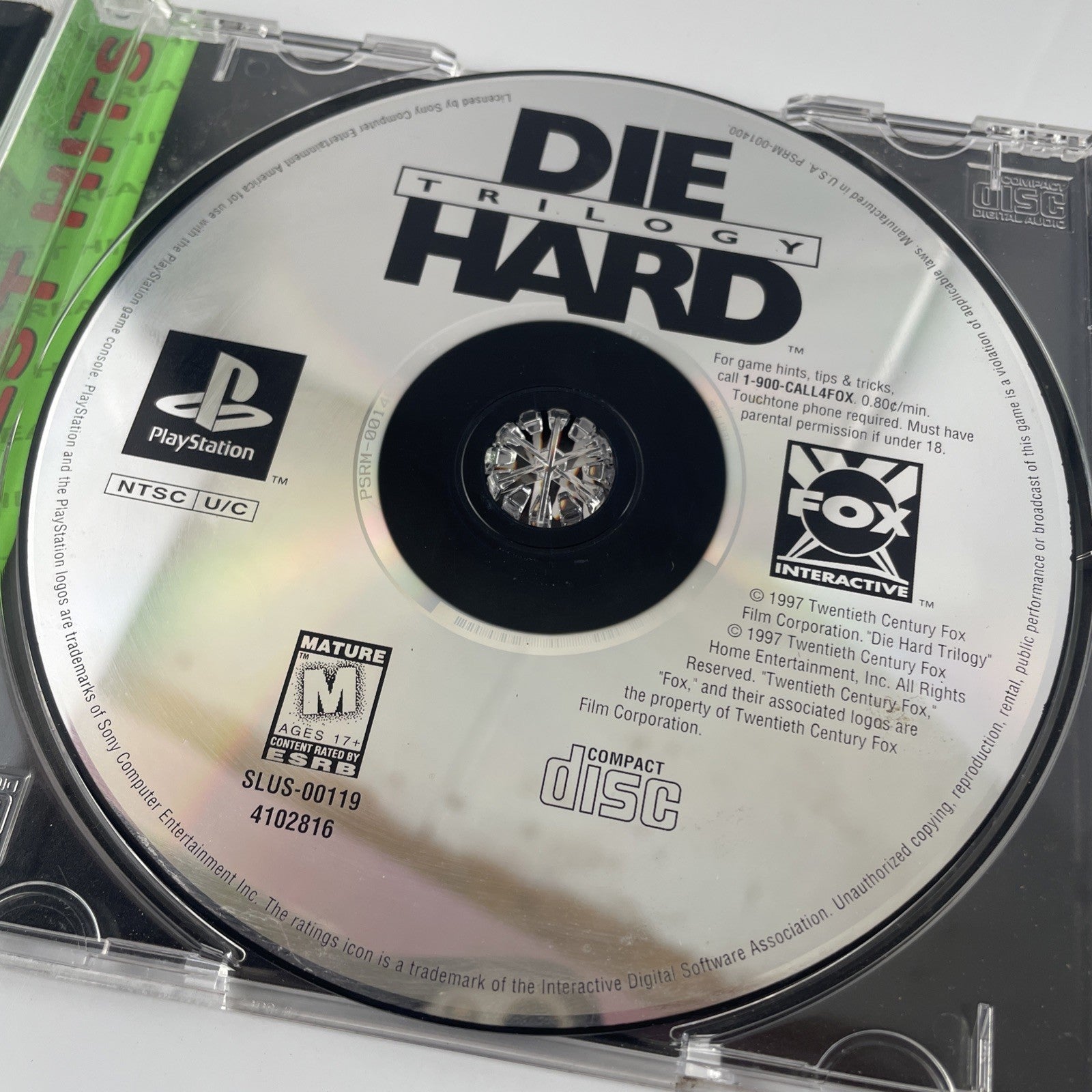 Die Hard Trilogy (Sony PlayStation 1, 1996) - CIB Complete with Manual & Case