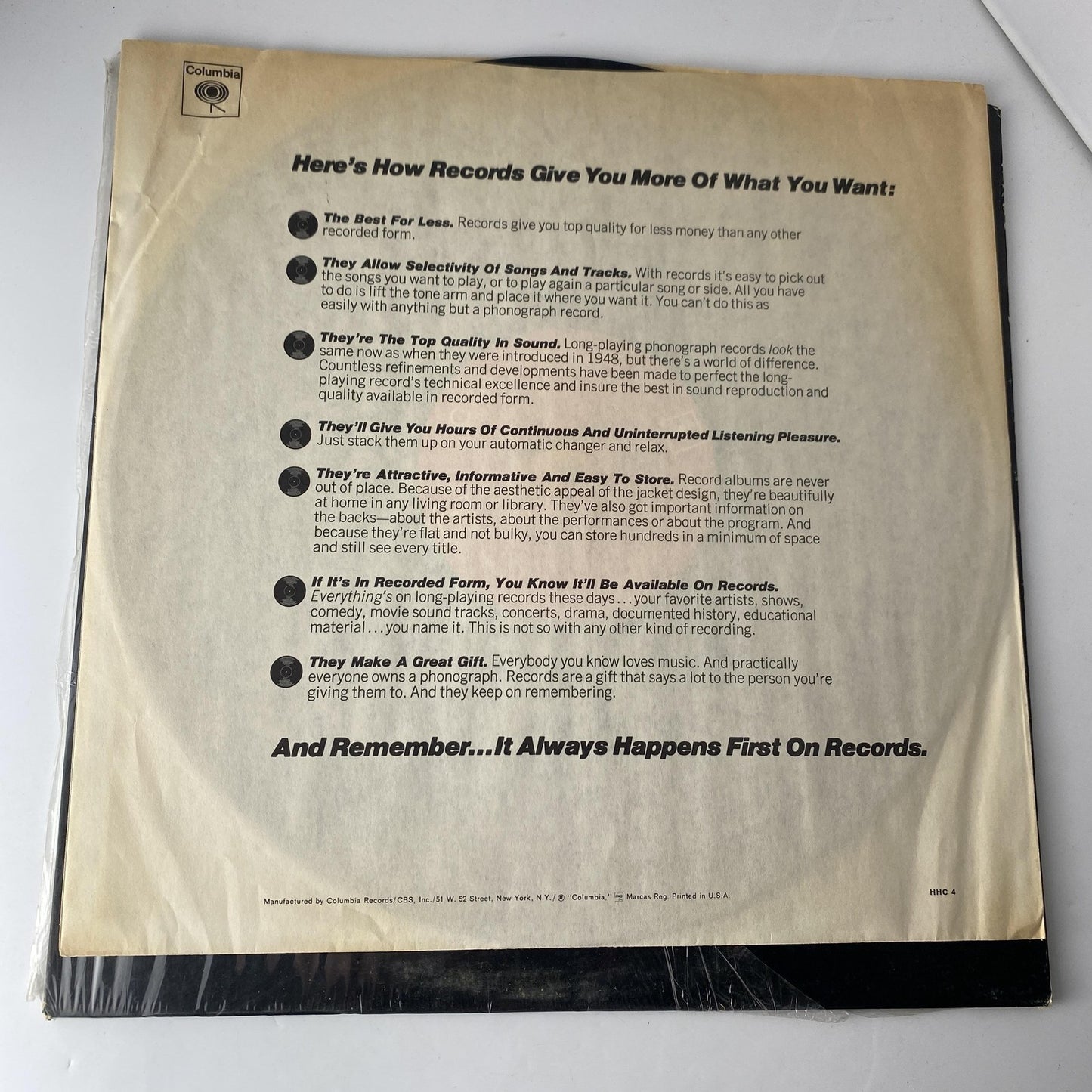 Vintage Leonard Cohen Songs Of Leonard Cohen Vinyl LP 1967 Columbia Folk Rock