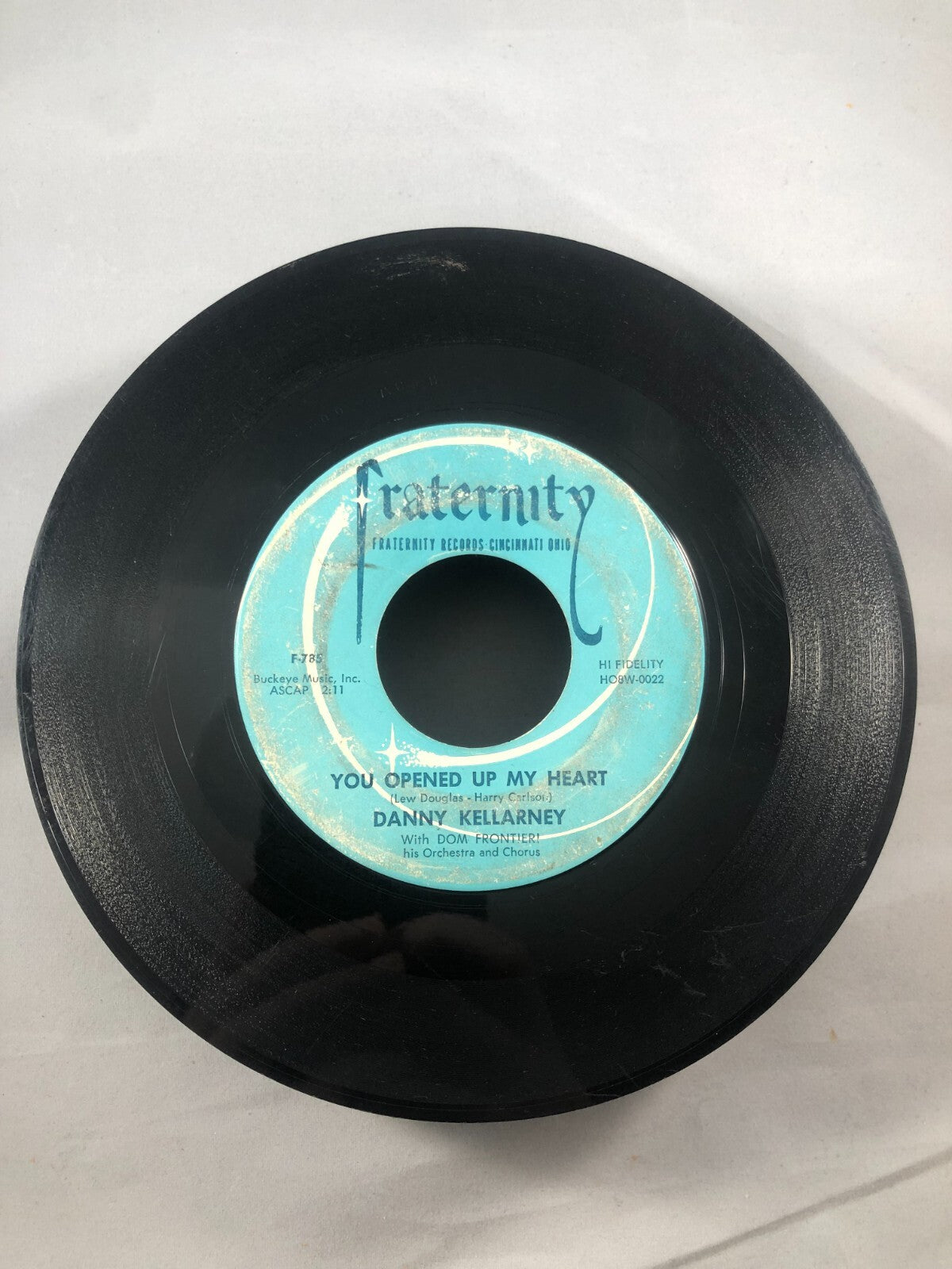 DANNY KELLARNEY Teen Pop 45rpm Never Till Now b/w You Opened Up My Heart G