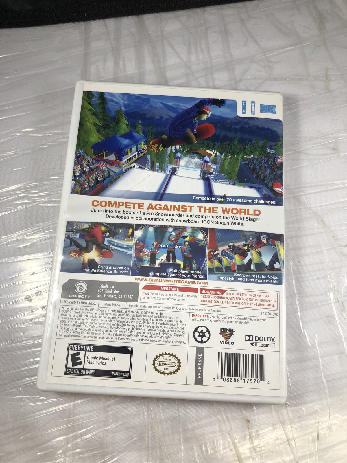 Shaun White Snowboarding: World Stage Wii Game Good