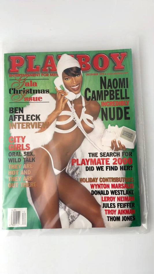 Playboy December 1999 Naomi Campbell Cover Ben Affleck Interview