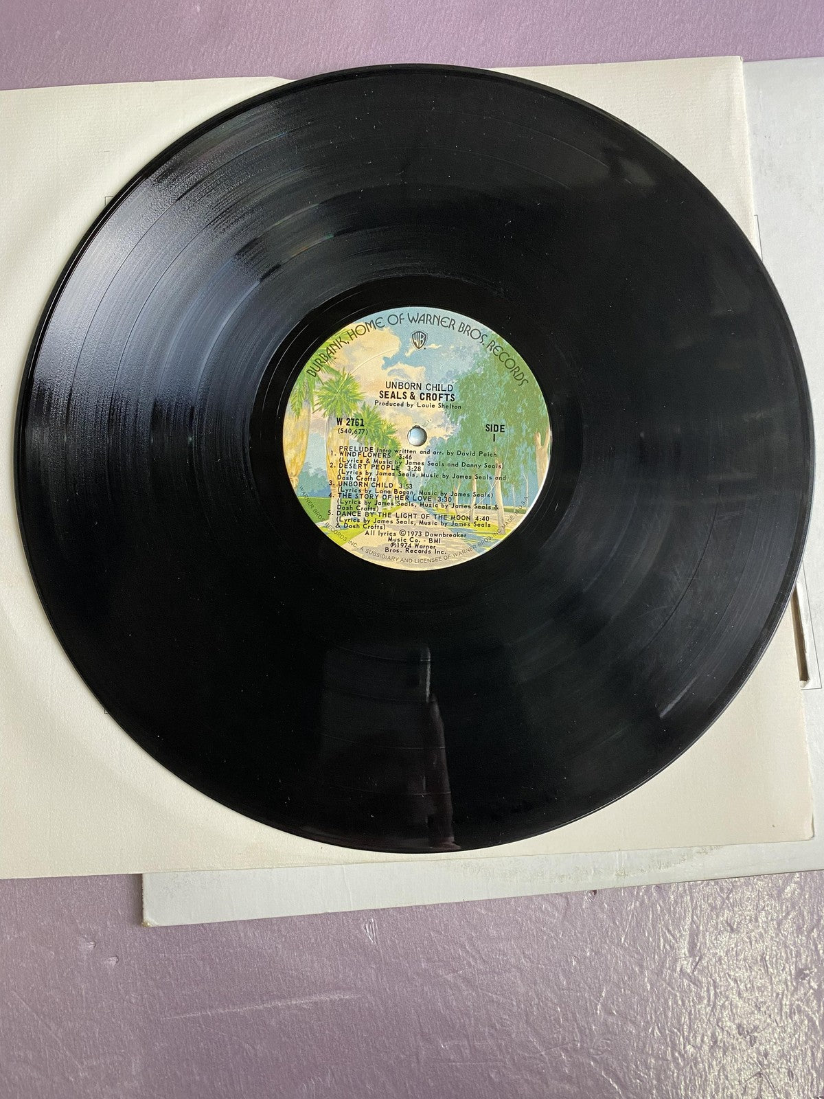 Vintage Seals & Crofts Unborn Child 12" Vinyl LP 1974 Warner Soft Folk Rock