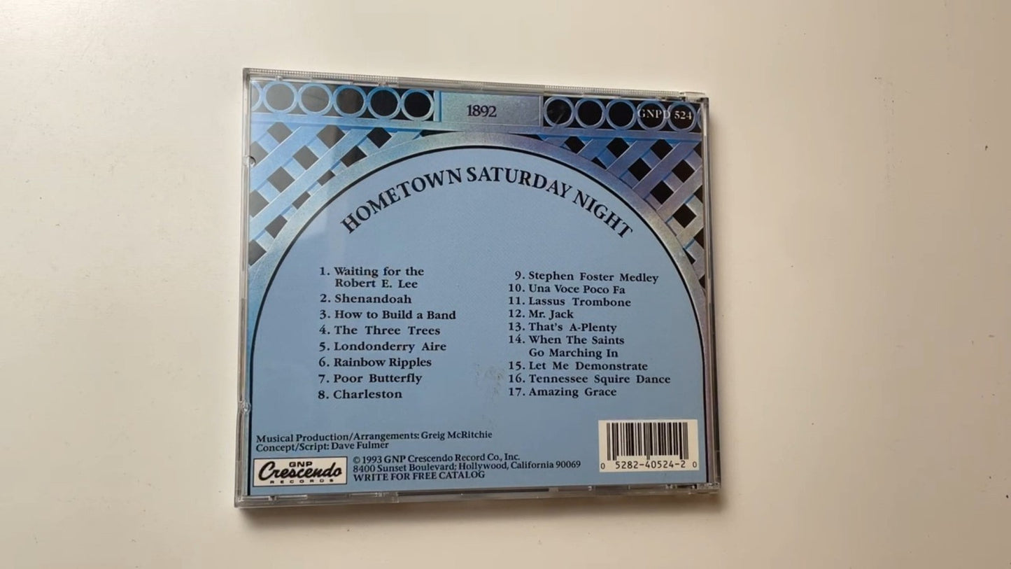 Mr. Jack Daniel's Original Silver Cornet Band - Hometown Saturday Night CD 1993