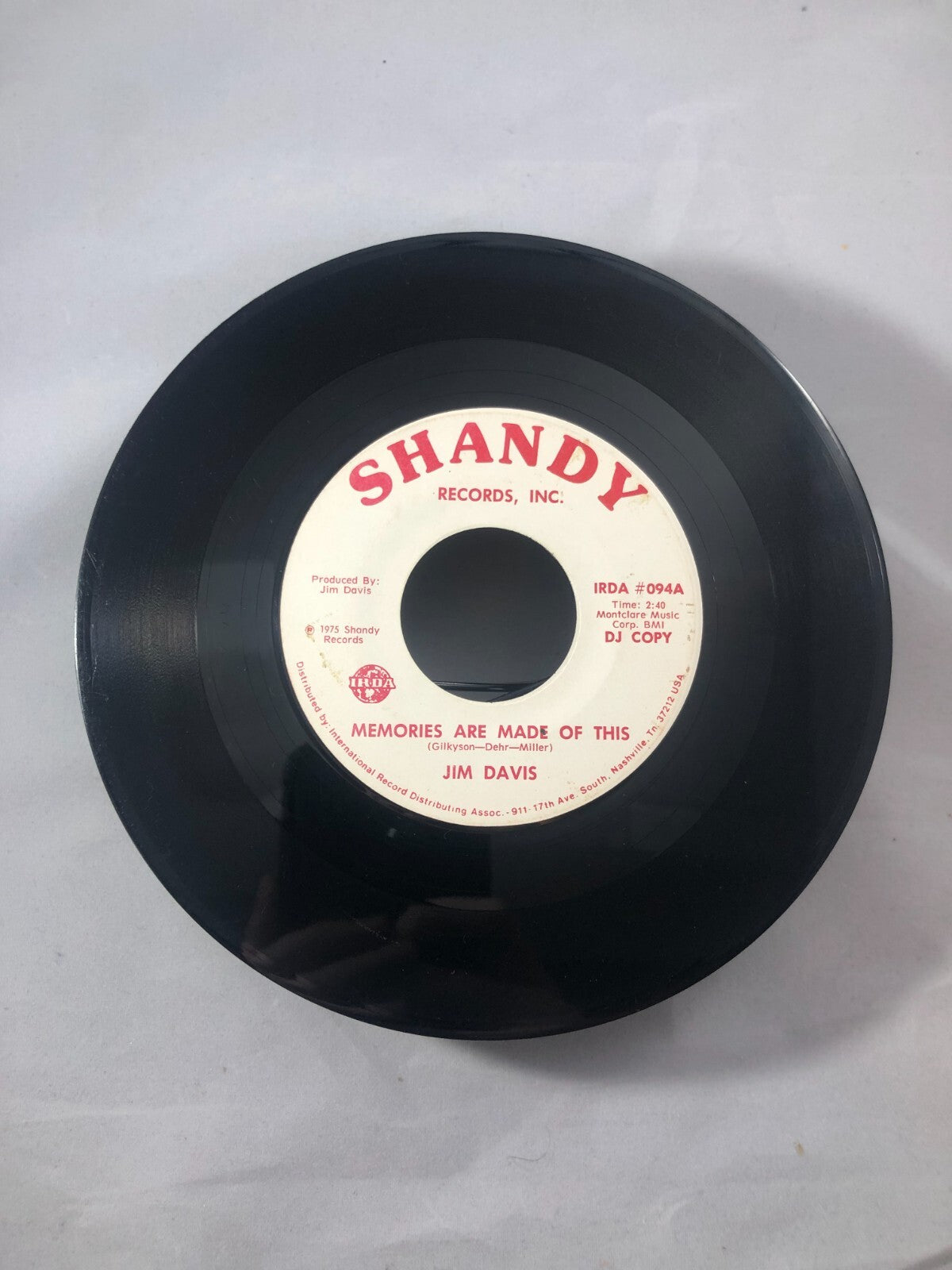 Country 45 Jim Davis - Before This Day Ends / Change The Dirt On Shandy G+ PROMO