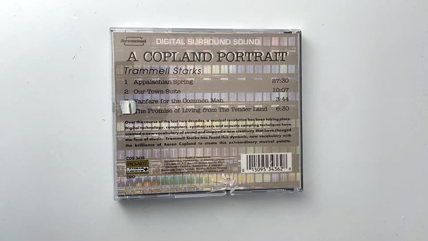 Trammell Starks - A Copland Portrait CD 1992 Pro-Arte Jazz Classical