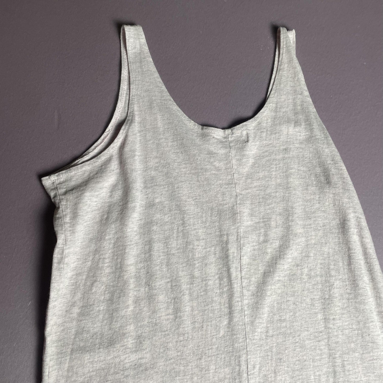 Ron Jon Surf Shop Jumpsuit Womens One Size Gray Tank Wide Leg Casual Made USA