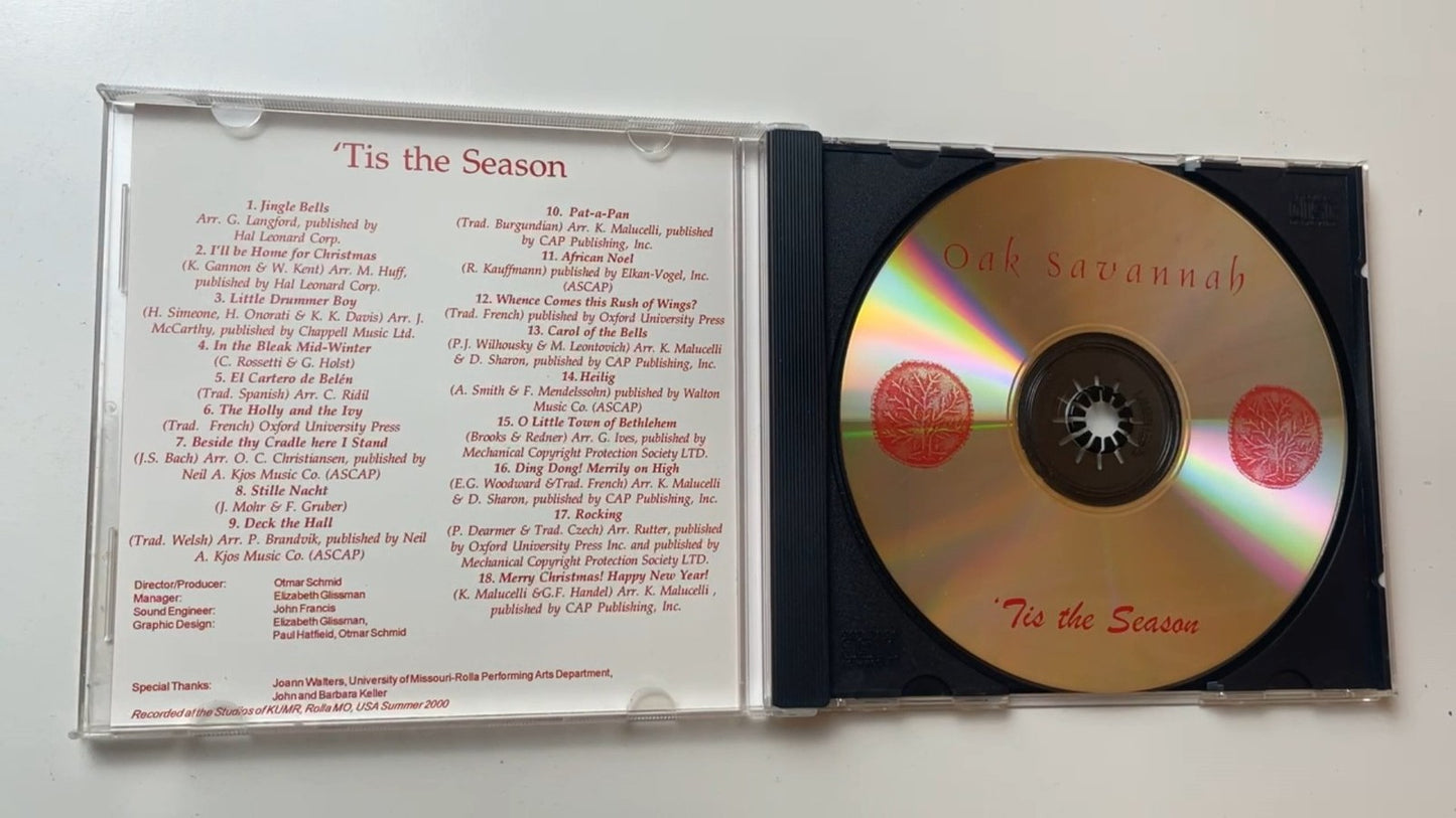 Oak Savannah - 'Tis the Season CD 2000 Christmas Classical Holiday
