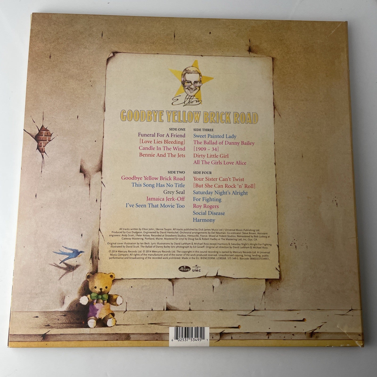 Goodbye Yellow Brick Road by John, Elton (Record, 2014) - VG