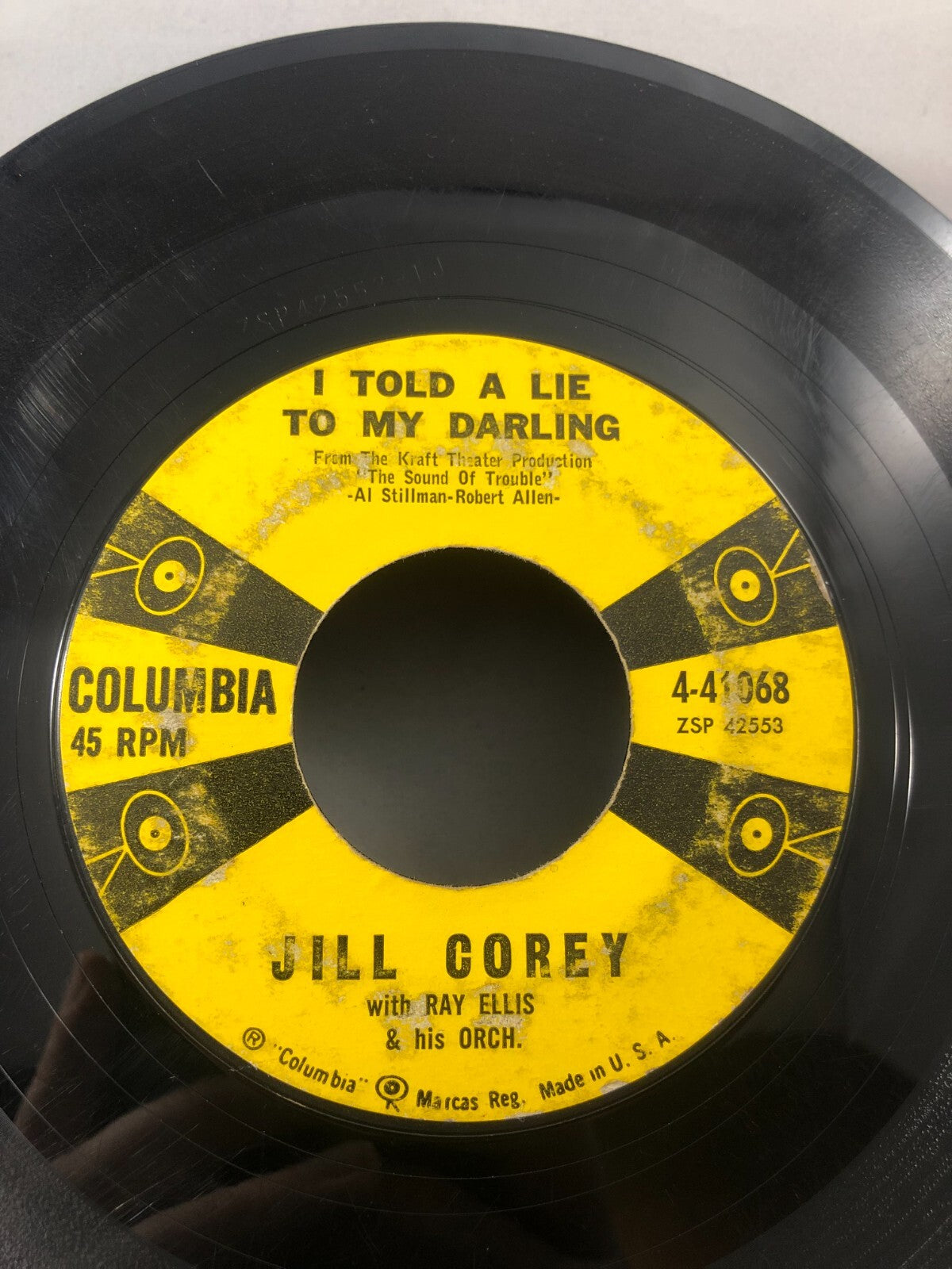 JILL COREY - I TOLD A LIE TO MY DARLIN' / EXACTLY LIKE YOU - COLUMBIA 45RPM G