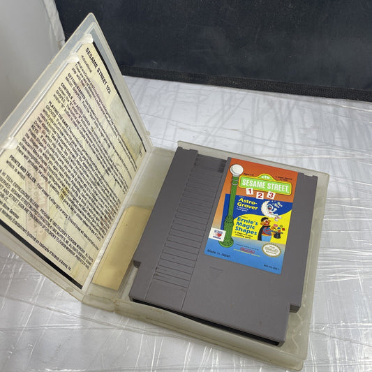 Sesame Street 123 + Rental Case (Nintendo Entertainment 1989) Missouri Unique