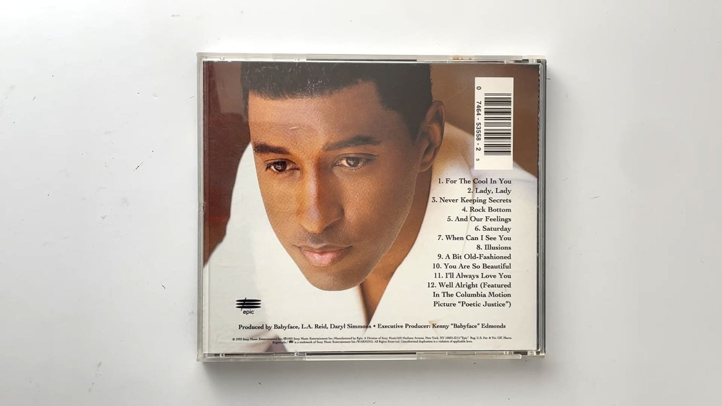 Babyface - For The Cool In You CD 1993 R&B Soul Epic
