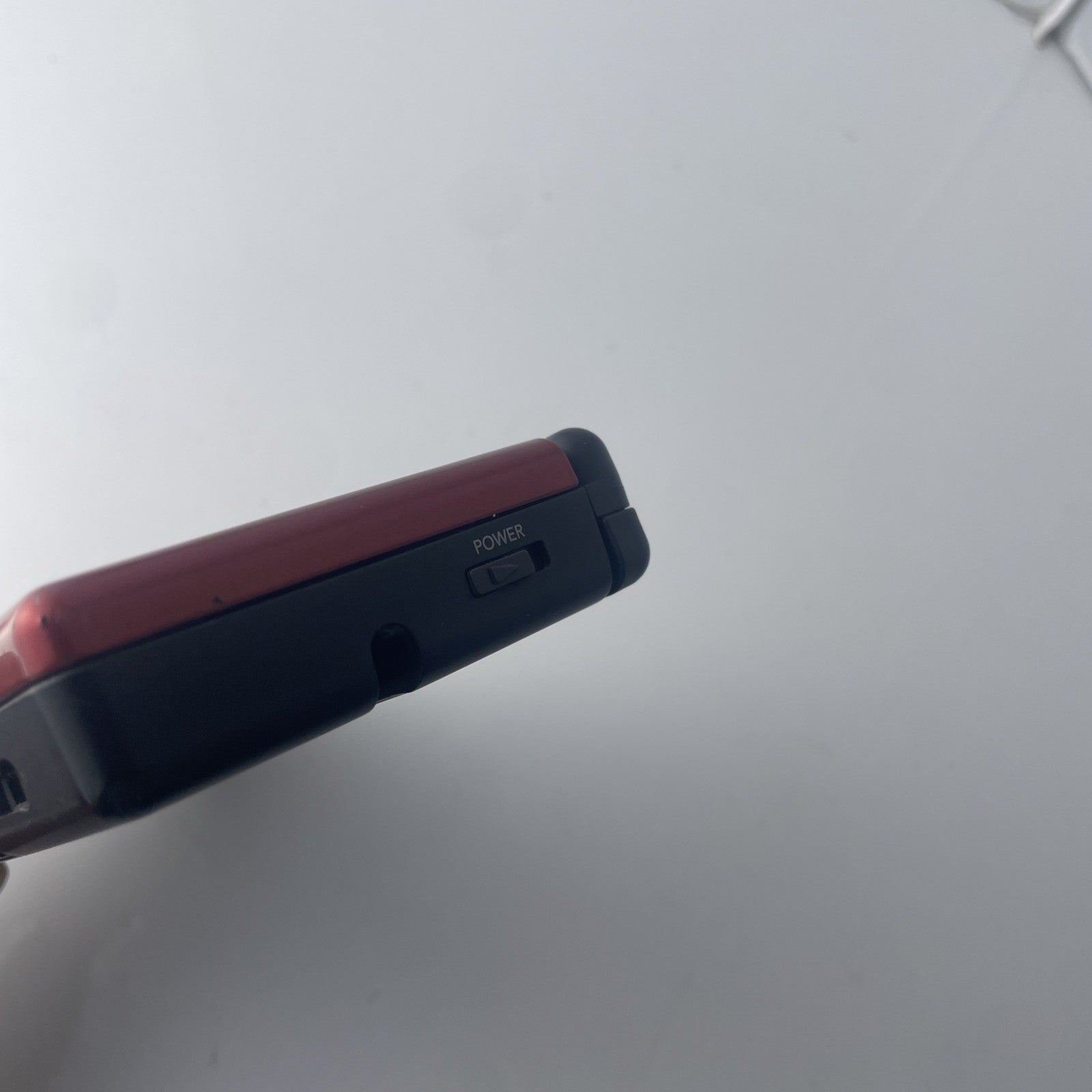 Nintendo DS Lite Crimson Handheld Console Red/Black With Charger No Stylus