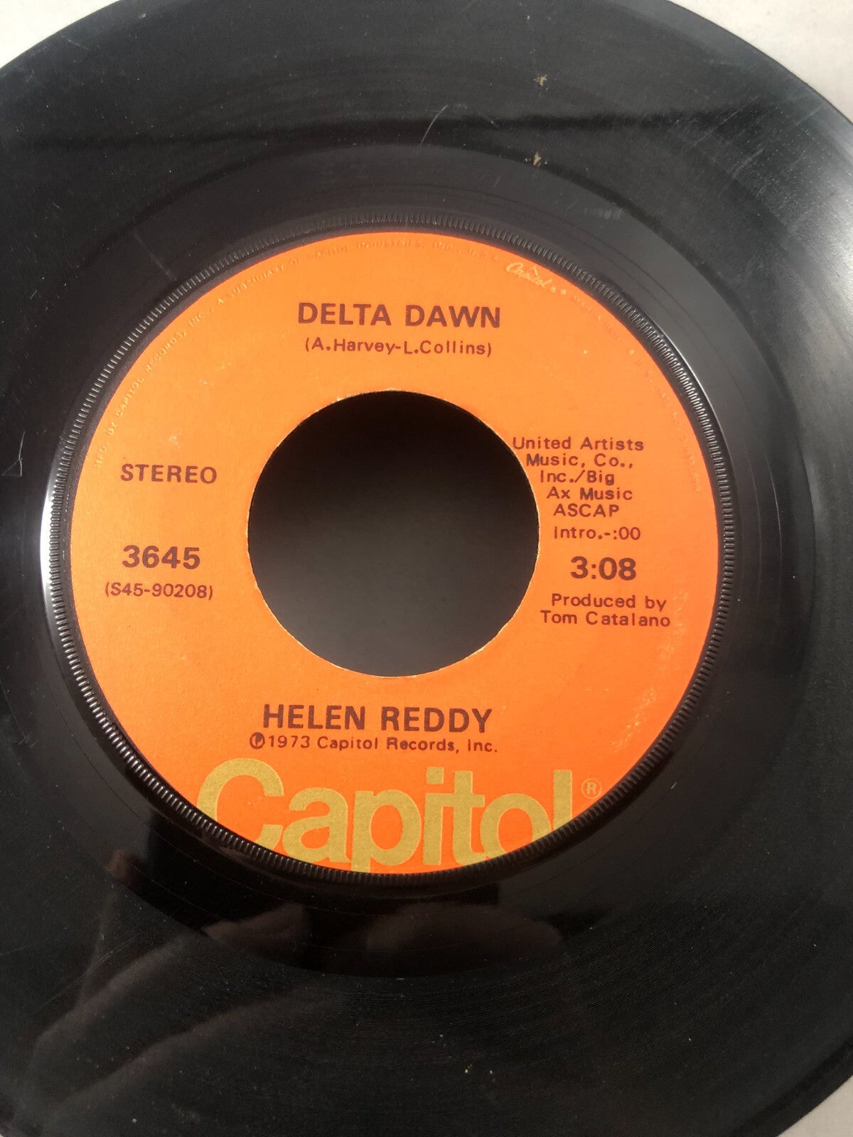 Helen Reddy (1973) Delta Dawn / If We Could Still Be Friends Record 45RPM G+
