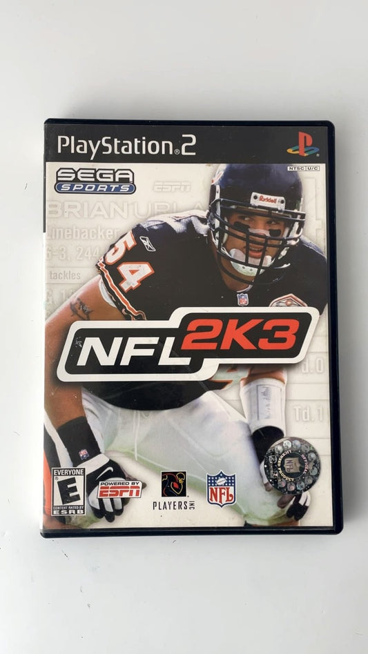 NFL 2K3 PlayStation 2 Video Game SEGA Sports Multiplayer NO MANUAL TESTED