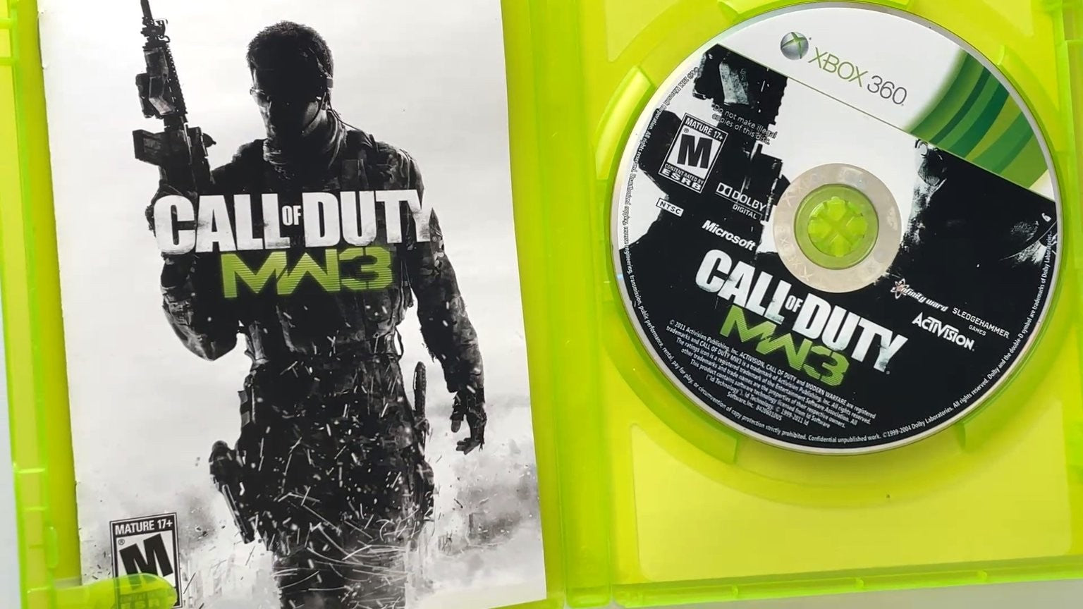 Call of Duty MW3 Modern Warfare 3 Xbox 360 Video Game Multiplayer CIB