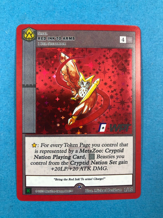 Red Ink To Arms - Metazoo WPT - Kickstarter Single Holo c572