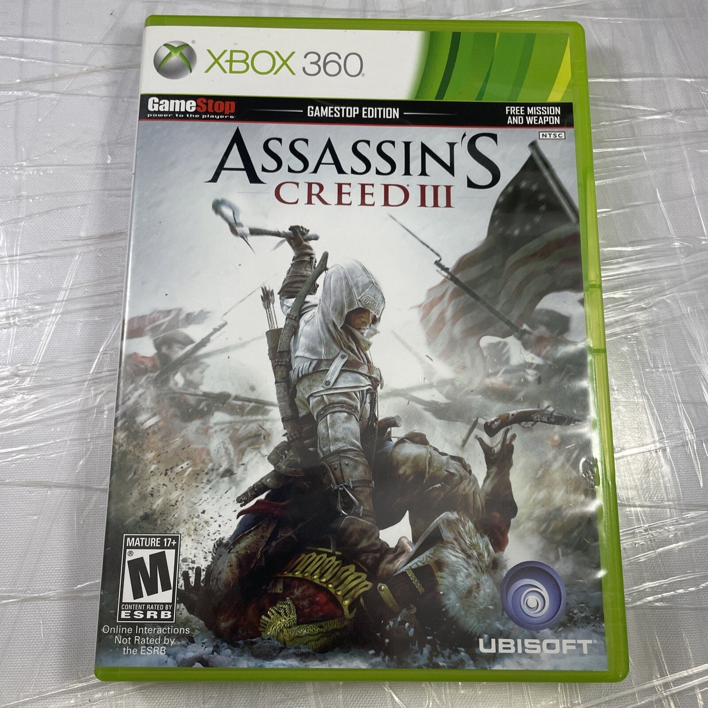 Assassin's Creed III (Microsoft Xbox 360, 2012) GameStop Edition VERY GOOD